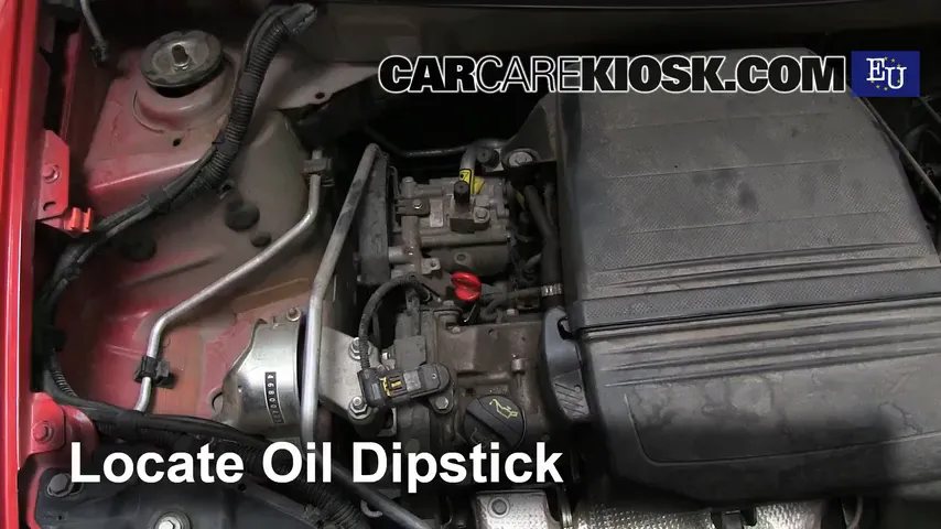 2010 Fiat Panda Active 1.2L 4 Cyl. Oil Check Oil Level